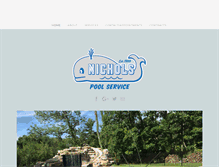 Tablet Screenshot of nicholspoolservice.com